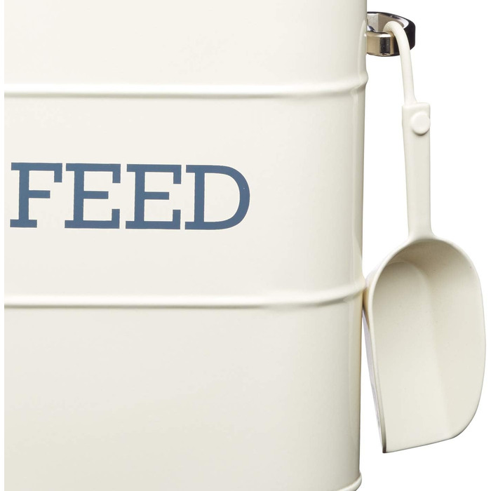 Контейнер для корму KitchenCraft Living Nostalgia з ложкою, 3 кг, 19 x 16 x 27 см