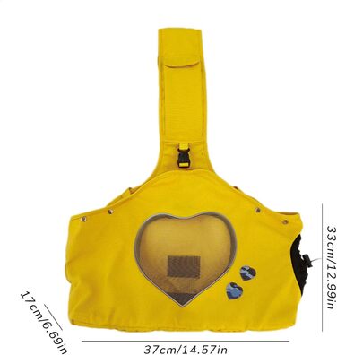 Сумка-переноска для собак та котів, легка переноска для тварин, зелена (жовта)