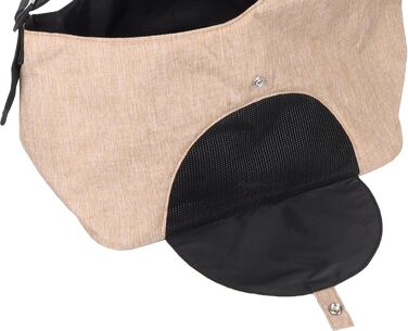 Рюкзак для собак Hunderucksack Kanga Beige, 44x20x20 см, поліестер, з вентиляцією, зручний для прогулянок