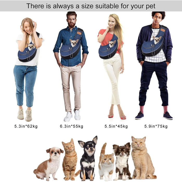 Слін для собак та цуценят CUBY: зручний та безпечний, з дихаючою сіткою та регульованим ременем, для прогулянок та подорожей (Джинс, M)