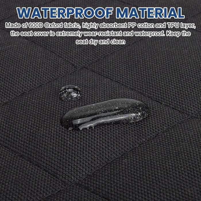 Водовідштовхуючий чохол на заднє сидіння для собак: захист сидіння авто, чохол для тварин, стійкий до ковзання та подряпин (135 x 120 см)