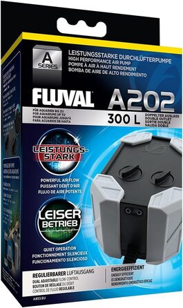 Повітряний насос Fluval Air 202 для акваріумів до 300 л
