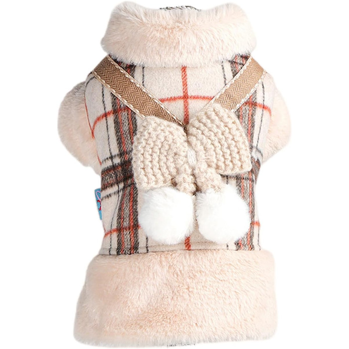 Тепла куртка для собак з флісовою підкладкою, зимова, для цуценят та дорослих собак, тепла та вітронепроникна (XL)