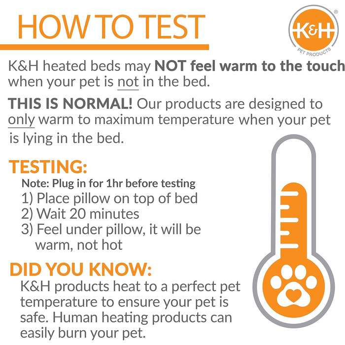 K&H Pet Products Термобудиночок для котів, утеплений, водонепроникний, з підігрівом, для вулиці, знімний чохол, безпечний, малий, 53,3×35,6×33 см, сірий