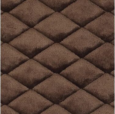 Прямокутна подушка для собак Flamingo Weimar, коричнева, 100,5x63x2 см, знімний чохол, антиковзке дно, підходить для кліток