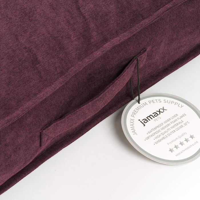 JAMAXX Преміум ортопедична подушка для собак з Memory Foam, 120x90 см, фіолетовий