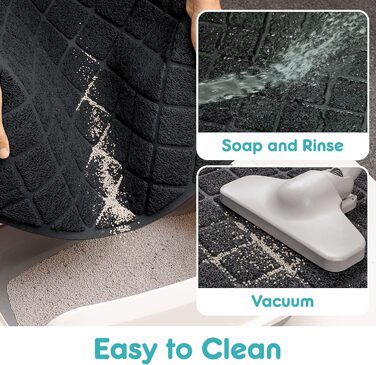 Килимок для котячого туалету Conlun Katzenklo Matte, 119 x 89 см, сітка, водонепроникний, чорний