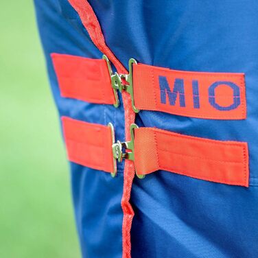 Демісезонна кінська попона Horseware Amigo Mio, темно-синя з червоним, легка, розмір на вибір