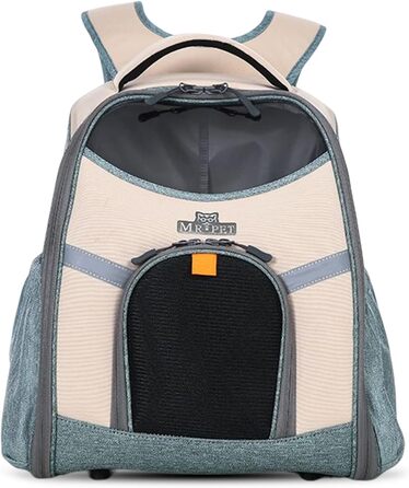 Рюкзак для тварин PETCUTE: переноска для собак та котів, дихаюча, з внутрішньою безпечною лінією та знімною підстилкою, до 8 кг (Абрикосовий)