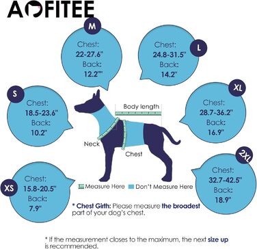 Світловідбиваюча жилет для собак AOFITEE, великий розмір XXL, висока плавучість, рятувальний пристрій з ручкою та блискавкою, регульований