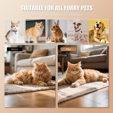 Двостороння щітка для котів з парою 4-в-1: масаж, догляд та видалення шерсті. Біла (рожева)