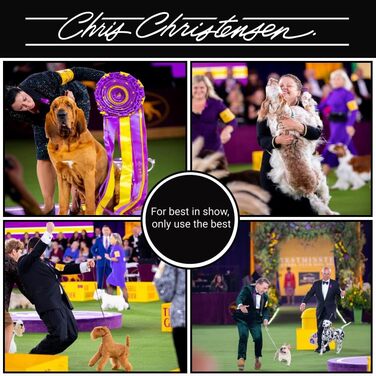 Щітка для тварин Chris Christensen Oval Fusion з латунними зубцями, чорна