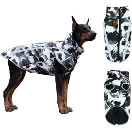 Зимовий одяг для собак: теплий пуловер та куртка для середніх та великих собак (2XL)