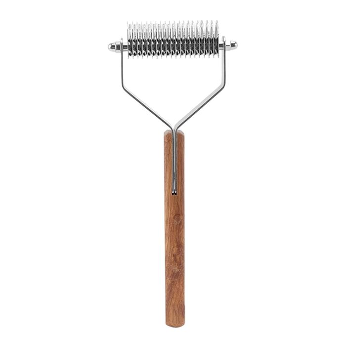 Щітка для видалення підшерстка для собак, двостороння, гребінець для собак та котів, інструмент для видалення ковтунів, гребінець для підшерстка, видалення ковтунів для собак та котів