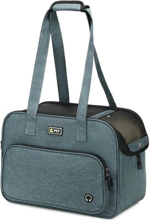 Переносна переносна сумка-переноска для собак RATEJNDGT, сіра, 43 x 20,5 x 30 см