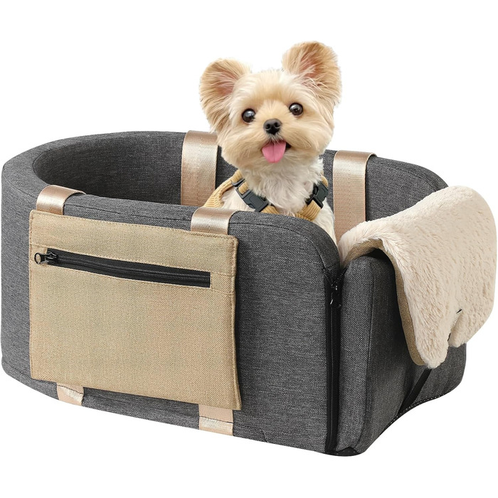 Автокрісло для собак та котів, сумка-переноска, автотранспортер з ременями безпеки