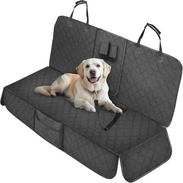Автомобільна підстилка для собак Maxetodo на заднє сидіння: водовідштовхувальна, з кишенями, захист від подряпин для всіх авто, SUV, вантажівок