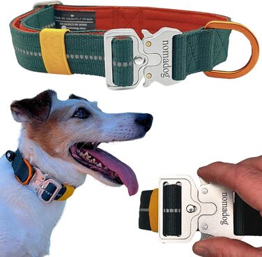 Нашийник для собак Nomadog Trailblazer S: міцний, тактичний, з ручкою, для великих собак