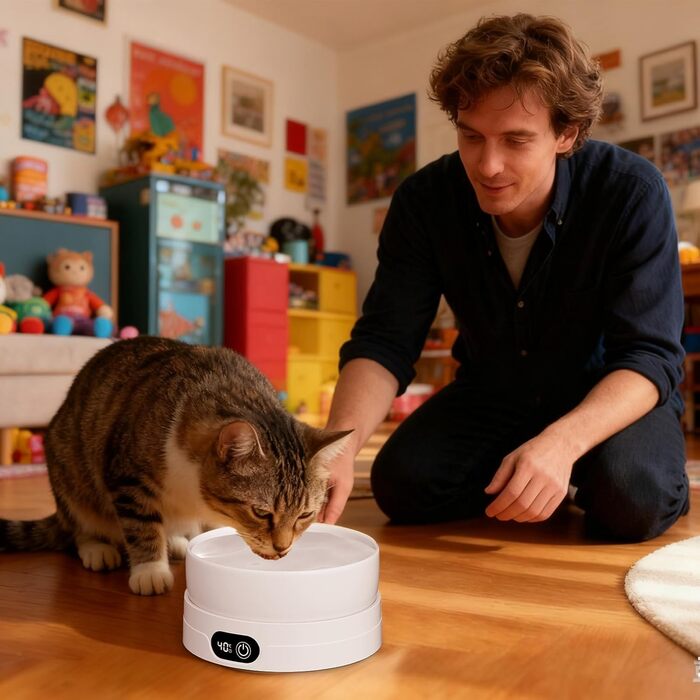 Обогріваний миска для котів | Миска для води для зими та холодної погоди - Термічна миска для води для котів, курей, качок, тварин, цуценят та кошенят