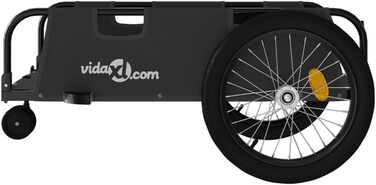 Причіп для велосипеда, вантажний, чорний, 135 x 68 x 37 см від vidaXL