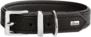 Нашийник для собак HUNTER Sofia, штучна шкіра, чорний, розмір 35, Made in Germany