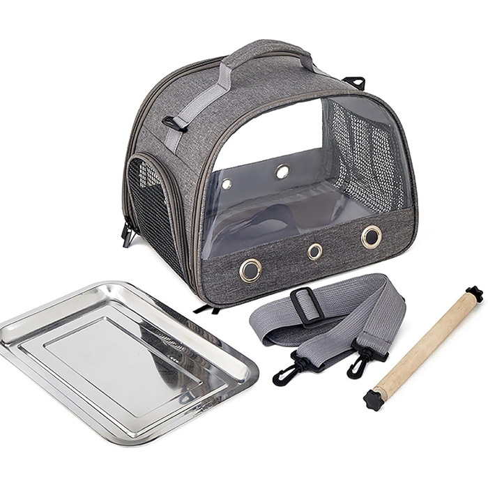 Сумка Vogel для транспортування папуг з прозорим вікном, рюкзак для маленьких домашніх тварин, складаний