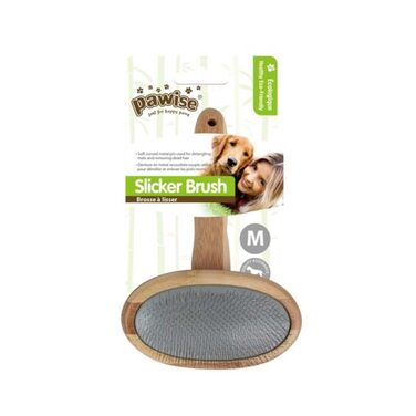 Бамбукова щітка для собак для розчісування шерсті - M