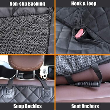 Захист для автосидіння для собак Bangminda: водовідштовхувальна, стійка до подряпин, 135x120 см