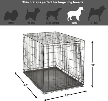 Кія Hundebox B30 - переноска для собак, 76 см, для малих порід, з піддоном, захистом підлоги та функціями, 109 x 72 x 77 см