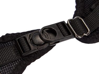 Шлея для собак TRIXIE Comfort Soft XXS–XS, чорна, м'яка, регульована, для бігу, обхват грудей 25–35 см