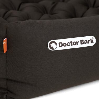 Ортопедичне ліжко для собак Doctor Bark - миється до 95°C, гігієнічне, без запаху, з м'якою підстилкою для собак середніх порід (S - 70x60 см, Коричневе)