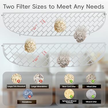 Автоматичний лоток для котів XQDKoon з самоочищенням, 65L+9L, з 5 мішками для сміття та килимком, керування через додаток