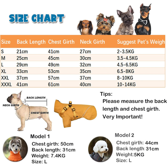 Водонепроникний дощовик для собак BT Bear, сірий, розмір L - відбиваючий, для маленьких собак