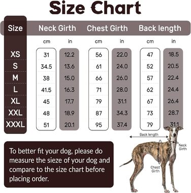 Пуловер з коміром-стійкою для гончаків, теплий зимовий одяг, куртка для гончаків, одяг для собак середнього розміру, теплий пуловер для собак (M, Коричневий)