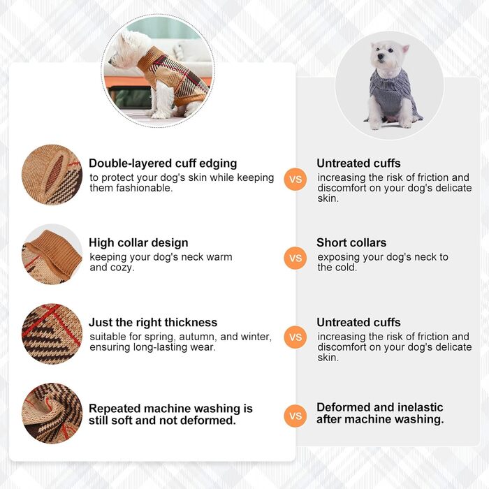 Пуловер для собак маленьких та середніх порід, цуценят, дівчаток та хлопчиків. З коміром-горловиною. Теплий, м'який пуловер для собак та котів. Ідеально для холодної погоди. Розміри: XXS (спинка 8', груди 12', шия 8'), XS (спинка 10', груди 14', шия 9'), 