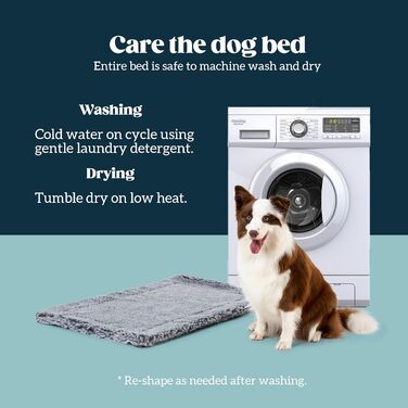 Міцне ліжко для собак Stoutwool - стійке до гризіння, для маленьких порід, 58x41x5 см, сірий