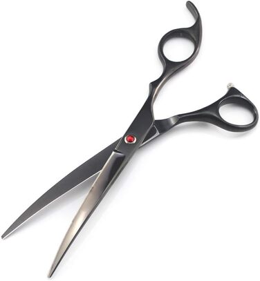 Професійний набір для грумінгу домашніх тварин QUNINE: ножиці для стрижки собак, ножиці для витончення шерсті, 17.8 см (набір, золото/фіолетовий/чорний)