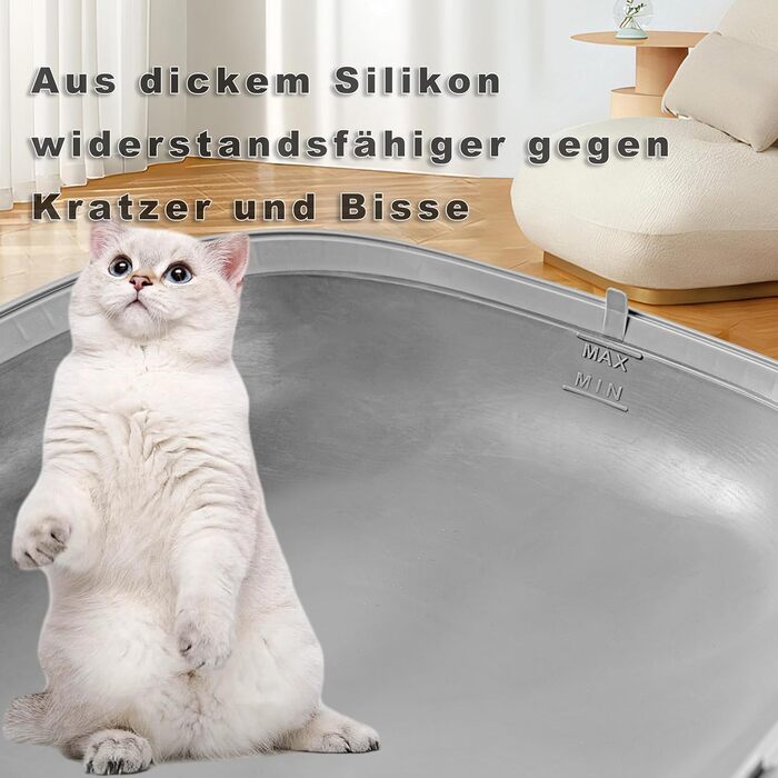 Електричний килимок для котячого туалету XQDKoon, силіконовий, вологостійкий, заміна для самоочисного дна котячого туалету