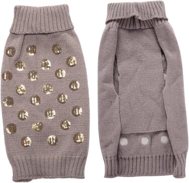 Теплий одяг для собак Angoiy Strickpuover - зимовий пуловер для собак, сірий, XXL