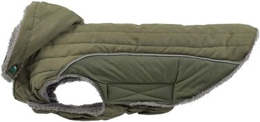 Зимова куртка для собак, теплий пуховик-мантія для тварин, костюм для лижного спорту, тепла жилетка з капюшоном, розмір M (43-53 см), зелений