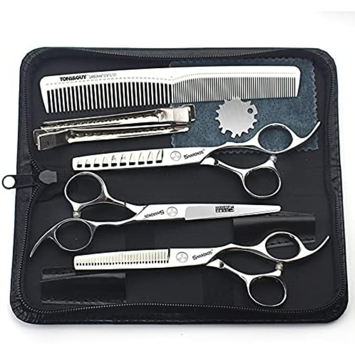 Професійний набір ножиць для стрижки волосся Haarschere, 15.2 см, з японської сталі (3 шт.)