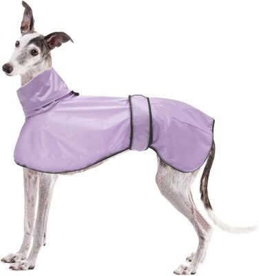 Водонепроникна куртка для породистих собак Віндхаунд, Грейхаунд, Лурчер, Віппет (L, XL, фіолетовий)