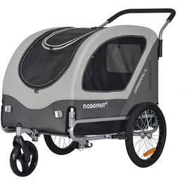 Велопричіп та візок для собак Doggyhut Original Large 2 в 1, до 35 кг, з ручним гальмом Tiggo 80405
