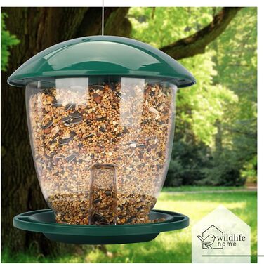 Годівниця для птахів Wildlife Home XL - велика, для вологостійкого корму, підвісна, для саду та балкону