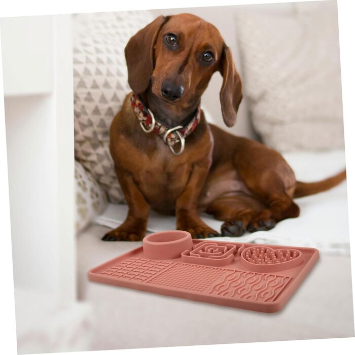 Килимок для повільного годування собак та котів BESPORTBLE з присосками, силікон