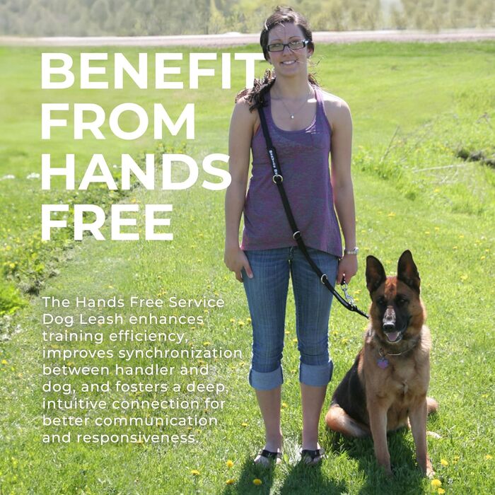 Повідок для службових собак ActiveDogs, 19 см, міцний нейлон