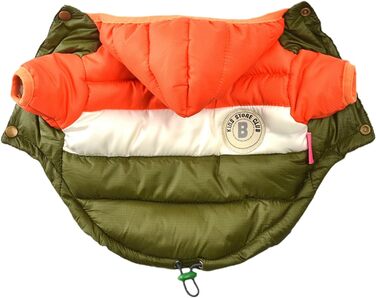 Зимовий одяг для собак GIBZ: теплий водонепроникний зимовий одяг з капюшоном для маленьких собак, XL, помаранчевий