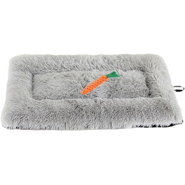 Килимок для собак великих порід Chickwin, для котів, миючий, м'який, з ортопедичною матрацом, заспокійливий, антистрес, плюшевий, 110*80 см, світло-сірий