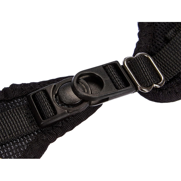 Шлея для собак TRIXIE Comfort Soft XXS–XS, чорна, м'яка, регульована, для бігу, обхват грудей 25–35 см