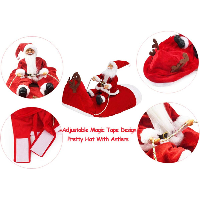 Костюм Святого Миколая для собак, теплий зимовий халат, костюми для собак, тепла куртка, костюми для тварин, регульований костюм Святого Миколая для домашніх тварин (XXL)